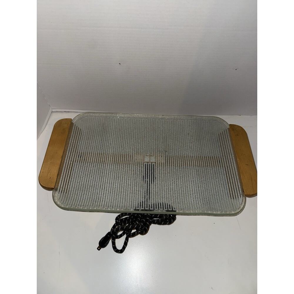 Electriglas Warming Tray Antique Appleman Glass Works Vintage UL Listed